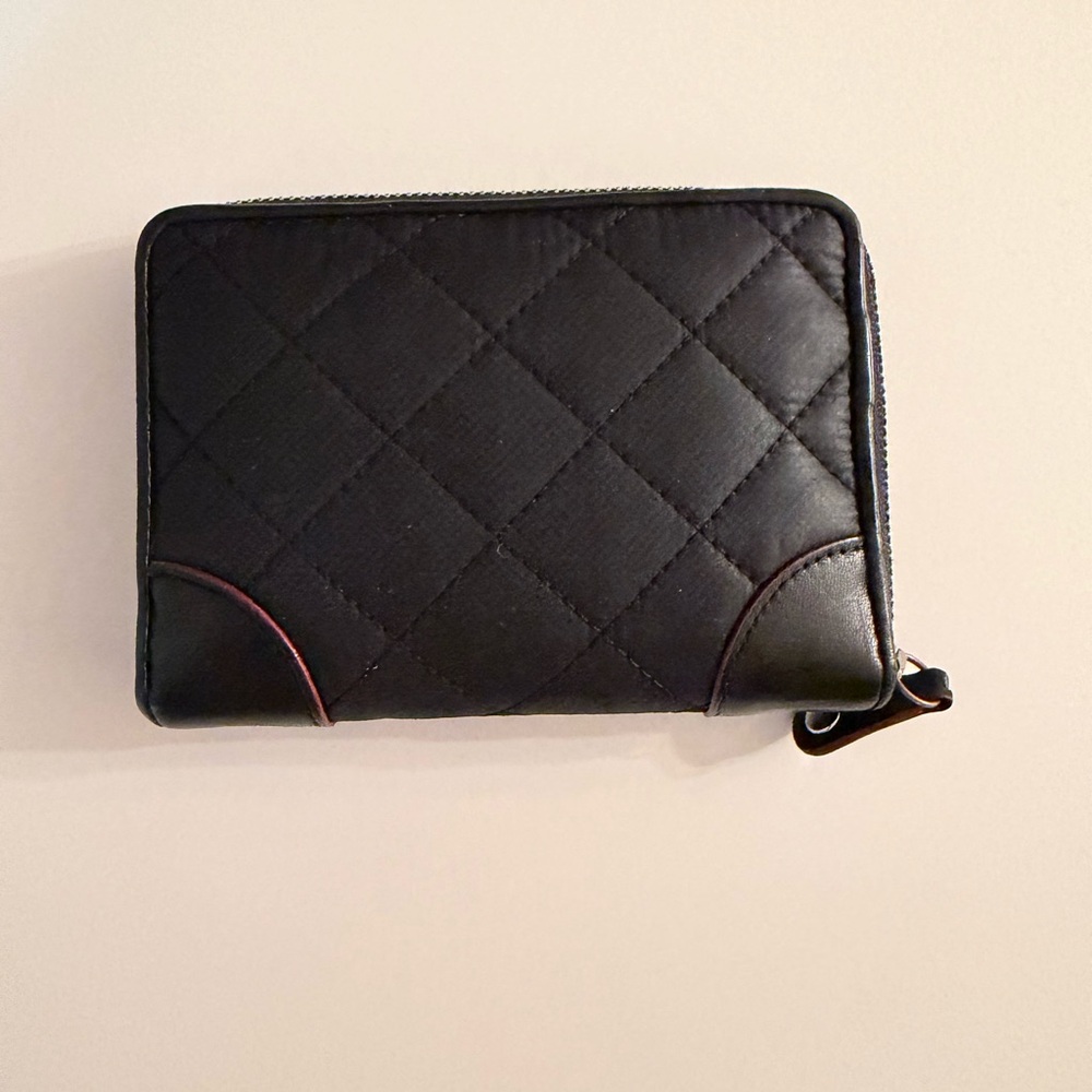 MZ Wallace Black Quilted Card Holder - Picture 2 of 3